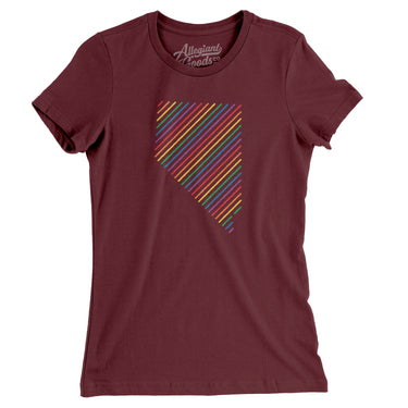 Nevada Pride State Women's T-Shirt-Allegiant Goods Co. Vintage Sports Apparel
