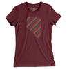 Nevada Pride State Women's T-Shirt-Maroon-Allegiant Goods Co. Vintage Sports Apparel