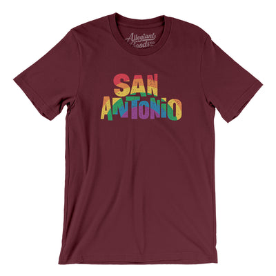 San Antonio Texas Pride Men/Unisex T-Shirt-Maroon-Allegiant Goods Co. Vintage Sports Apparel