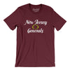 New Jersey Generals Football Men/Unisex T-Shirt-Maroon-Allegiant Goods Co. Vintage Sports Apparel