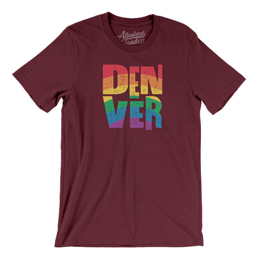 Denver Colorado Pride Men/Unisex T-Shirt-Allegiant Goods Co. Vintage Sports Apparel
