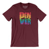 Denver Colorado Pride Men/Unisex T-Shirt-Maroon-Allegiant Goods Co. Vintage Sports Apparel