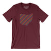 Ohio Pride State Men/Unisex T-Shirt-Maroon-Allegiant Goods Co. Vintage Sports Apparel