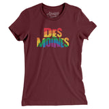 Des Moines Iowa Pride Women's T-Shirt-Allegiant Goods Co. Vintage Sports Apparel
