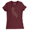 California Pride State Women's T-Shirt-Maroon-Allegiant Goods Co. Vintage Sports Apparel