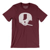 Indiana Vintage Football Helmet Men/Unisex T-Shirt-Maroon-Allegiant Goods Co. Vintage Sports Apparel