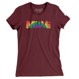 Miami Florida Pride Women's T-Shirt-Allegiant Goods Co. Vintage Sports Apparel