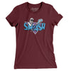Syracuse Smash Lacrosse Women's T-Shirt-Maroon-Allegiant Goods Co. Vintage Sports Apparel