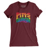 Pittsburgh Pennsylvania Pride Women's T-Shirt-Maroon-Allegiant Goods Co. Vintage Sports Apparel