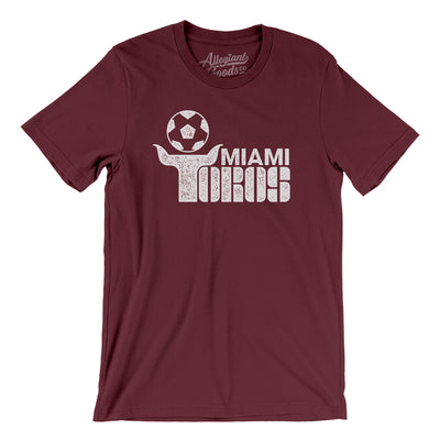 Miami Toros Soccer Men/Unisex T-Shirt-Maroon-Allegiant Goods Co. Vintage Sports Apparel
