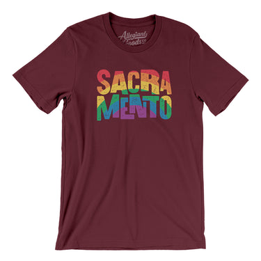 Sacramento California Pride Men/Unisex T-Shirt-Allegiant Goods Co. Vintage Sports Apparel