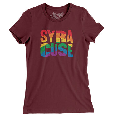 Syracuse New York Pride Women's T-Shirt-Allegiant Goods Co. Vintage Sports Apparel