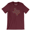 Texas Pride State Men/Unisex T-Shirt-Maroon-Allegiant Goods Co. Vintage Sports Apparel