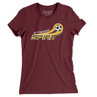 Pittsburgh Spirit Soccer Women's T-Shirt-Allegiant Goods Co. Vintage Sports Apparel