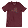 New York Pride State Men/Unisex T-Shirt-Maroon-Allegiant Goods Co. Vintage Sports Apparel