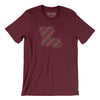 Louisiana Pride State Men/Unisex T-Shirt-Maroon-Allegiant Goods Co. Vintage Sports Apparel