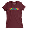 Orlando Florida Pride Women's T-Shirt-Maroon-Allegiant Goods Co. Vintage Sports Apparel
