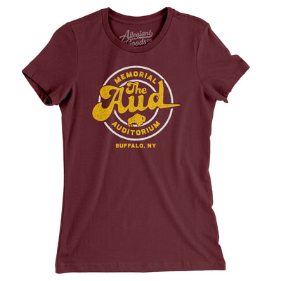 Buffalo The Aud Women's T-Shirt-Maroon-Allegiant Goods Co. Vintage Sports Apparel