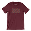 Kansas Pride State Men/Unisex T-Shirt-Maroon-Allegiant Goods Co. Vintage Sports Apparel