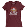 Providence Steamrollers Basketball Women's T-Shirt-Maroon-Allegiant Goods Co. Vintage Sports Apparel
