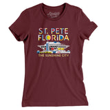 St. Pete Florida Pier Women's T-Shirt-Allegiant Goods Co. Vintage Sports Apparel