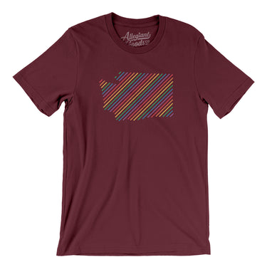 Washington Pride State Men/Unisex T-Shirt-Allegiant Goods Co. Vintage Sports Apparel