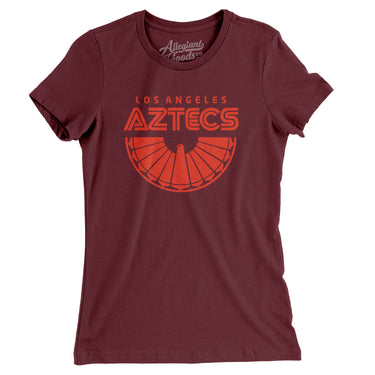 Los Angeles Aztecs Soccer Women's T-Shirt-Allegiant Goods Co. Vintage Sports Apparel