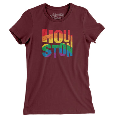 Houston Texas Pride Women's T-Shirt-Allegiant Goods Co. Vintage Sports Apparel