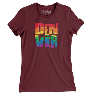 Denver Colorado Pride Women's T-Shirt-Allegiant Goods Co. Vintage Sports Apparel
