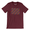 Colorado Pride State Men/Unisex T-Shirt-Maroon-Allegiant Goods Co. Vintage Sports Apparel