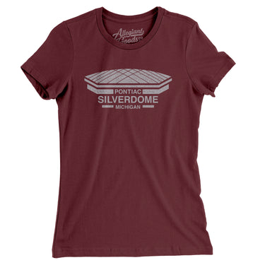 Detroit Silverdome Women's T-Shirt-Allegiant Goods Co. Vintage Sports Apparel
