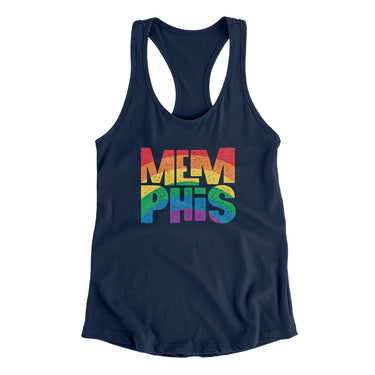 Memphis Tennessee Pride Women's Racerback Tank-Allegiant Goods Co. Vintage Sports Apparel