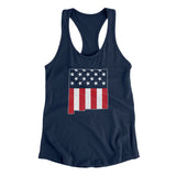 New Mexico American Flag Women's Racerback Tank-Allegiant Goods Co. Vintage Sports Apparel