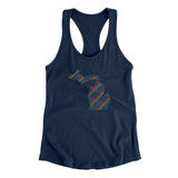 Michigan Pride State Women's Racerback Tank-Allegiant Goods Co. Vintage Sports Apparel