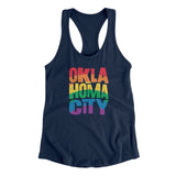 Oklahoma City Oklahoma Pride Women's Racerback Tank-Allegiant Goods Co. Vintage Sports Apparel