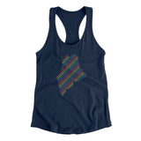Maine Pride State Women's Racerback Tank-Midnight Navy-Allegiant Goods Co. Vintage Sports Apparel