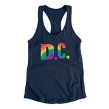 Washington D.C. Pride Women's Racerback Tank-Allegiant Goods Co. Vintage Sports Apparel
