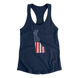 Delaware American Flag Women's Racerback Tank-Allegiant Goods Co. Vintage Sports Apparel