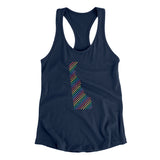 Delaware Pride State Women's Racerback Tank-Allegiant Goods Co. Vintage Sports Apparel