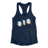 Kansas City 816 Area Code Women's Racerback Tank-Allegiant Goods Co. Vintage Sports Apparel