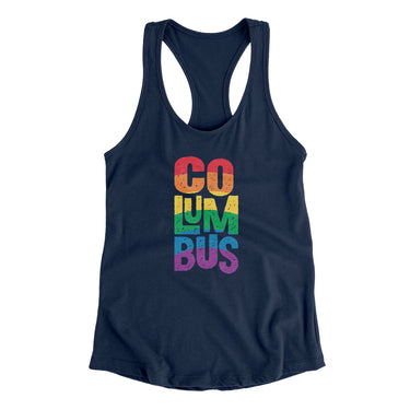 Columbus Ohio Pride Women's Racerback Tank-Allegiant Goods Co. Vintage Sports Apparel