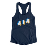 Milwaukee 414 Area Code Women's Racerback Tank-Allegiant Goods Co. Vintage Sports Apparel