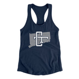 Connecticut Home State Women's Racerback Tank-Allegiant Goods Co. Vintage Sports Apparel