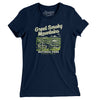 Great Smoky Mountains National Park Women's T-Shirt-Navy-Allegiant Goods Co. Vintage Sports Apparel