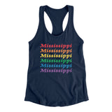 Mississippi Pride Women's Racerback Tank-Allegiant Goods Co. Vintage Sports Apparel