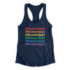Mississippi Pride Women's Racerback Tank-Midnight Navy-Allegiant Goods Co. Vintage Sports Apparel