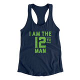 I Am The 12th Man Women's Racerback Tank-Allegiant Goods Co. Vintage Sports Apparel