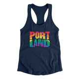 Portland Oregon Pride Women's Racerback Tank-Allegiant Goods Co. Vintage Sports Apparel