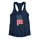 Alabama American Flag Women's Racerback Tank-Allegiant Goods Co. Vintage Sports Apparel