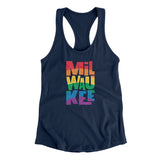Milwaukee Wisconsin Pride Women's Racerback Tank-Allegiant Goods Co. Vintage Sports Apparel